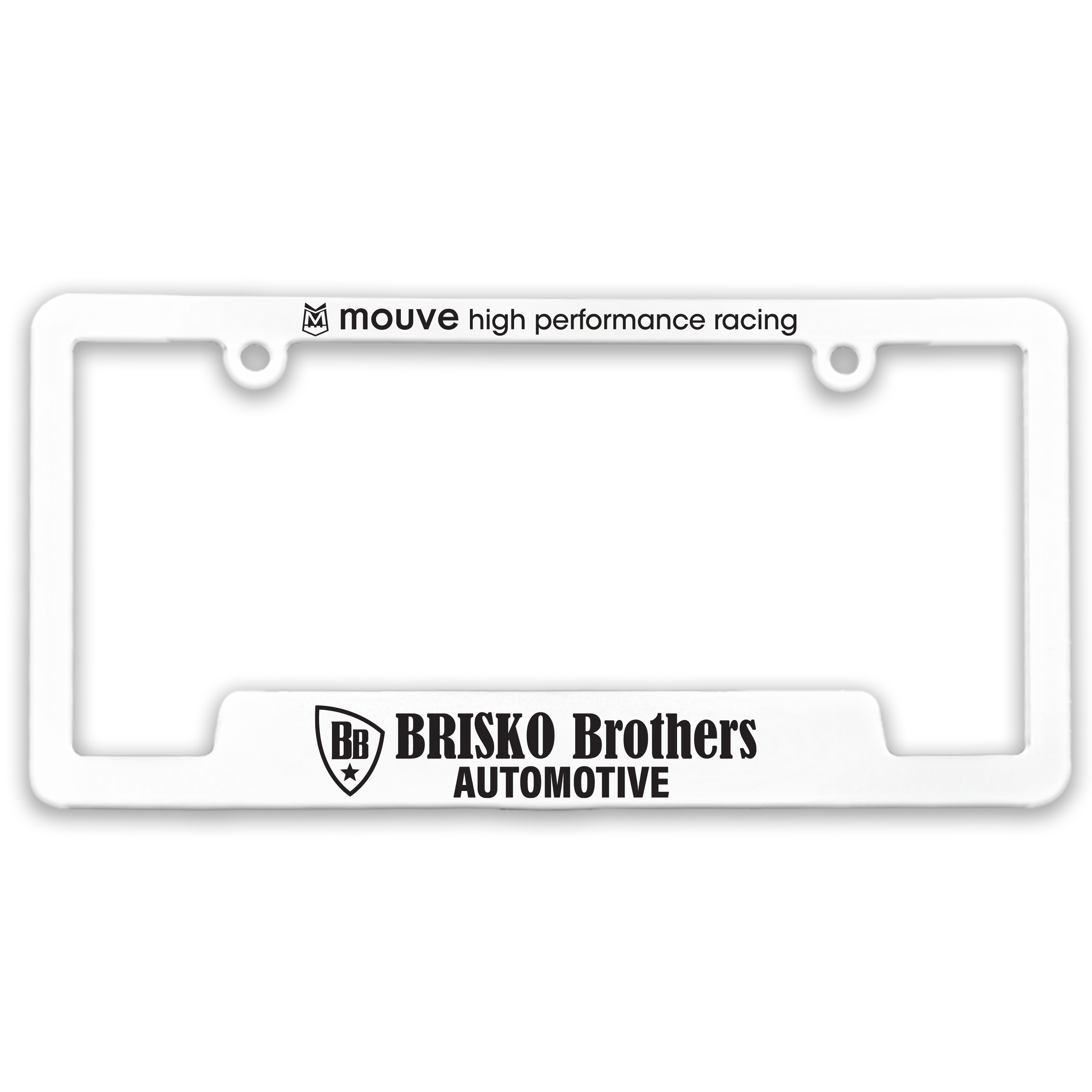 3-D Corner-View License Plate Frame